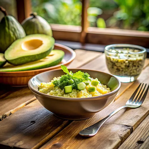 एवोकाडो करी विद भरवां बाजरा
